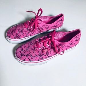 Vans Hello Kitty Shoes, Pink & Black, Woman size 8